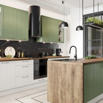 Design Küchen Grace green matt