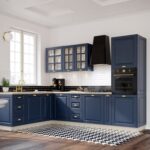 Design Küchenzeile Alian Blau Matt
