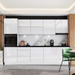 EINBAUKÜCHE NINA WEISS GLANZ  240 CM #L22578