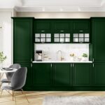 EINBAUKÜCHE MONI GREEN MATT 240 CM #L22582