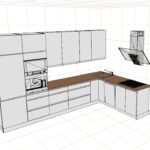 EINBAUKÜCHE L-FORMIG INES FERRO MATT FL 350 x 215 CM #L22952