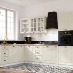 KÜCHE, SCHRÄNKE,  EINBAUKÜCHE L-FORMIG 280 x 210 CM ALINA CREME #L21822