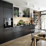 Küche Design Einbauküche Senso Beatrice Schwarz  Matt 390 cm #L23726