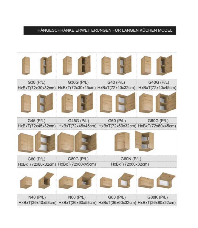 EINBAUKÜCHE KÜCHENZEILE LANGEN BEIGE MATT 340 CM EICHE KORPUS #L23706