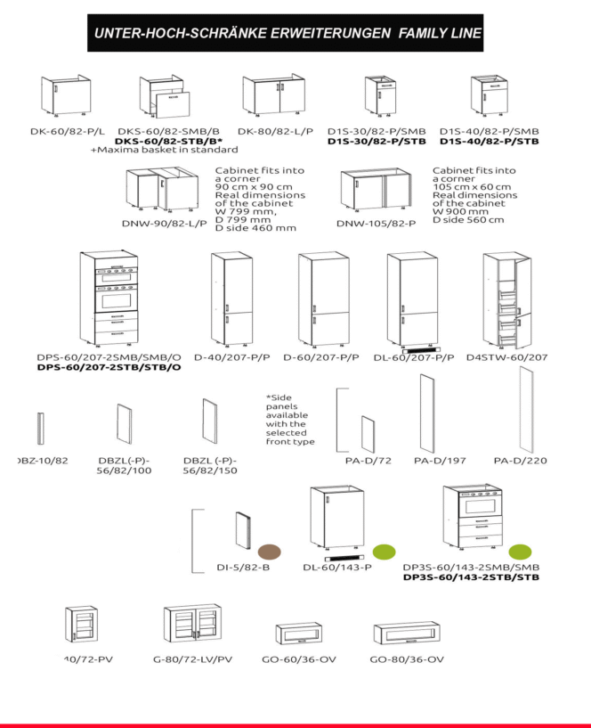 EINBAUKÜCHE KÜCHENZEILE TAIS ANTHRAZIT / WEISS 240 CM #L23457