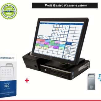 GASTRO KASSENSYSTEM  15" 38CM TOUCH ELO MONITOR HP 8200 SSD TSE-GASTROSOFT PRO #L23448