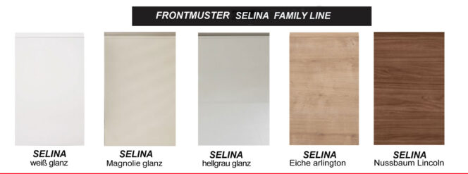 EINBAUKÜCHE KÜCHENZEILE SELINA WEISS MATT FL 240 CM #L22641