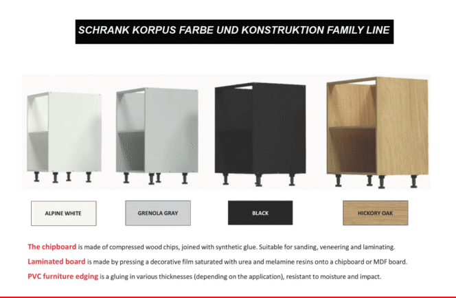 EINBAUKÜCHE KÜCHENZEILE HELENE OAK TABAC EICHE  KORPUS BLACK 265 CM #L23450