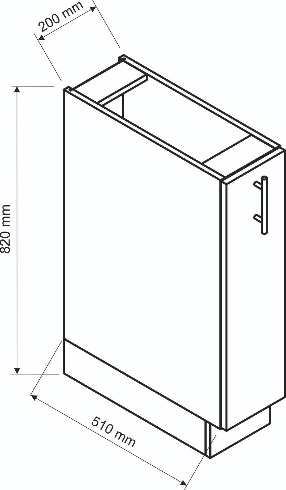 Einbauküche Küchen Set Anika Eiche Matt 200cm #L22307