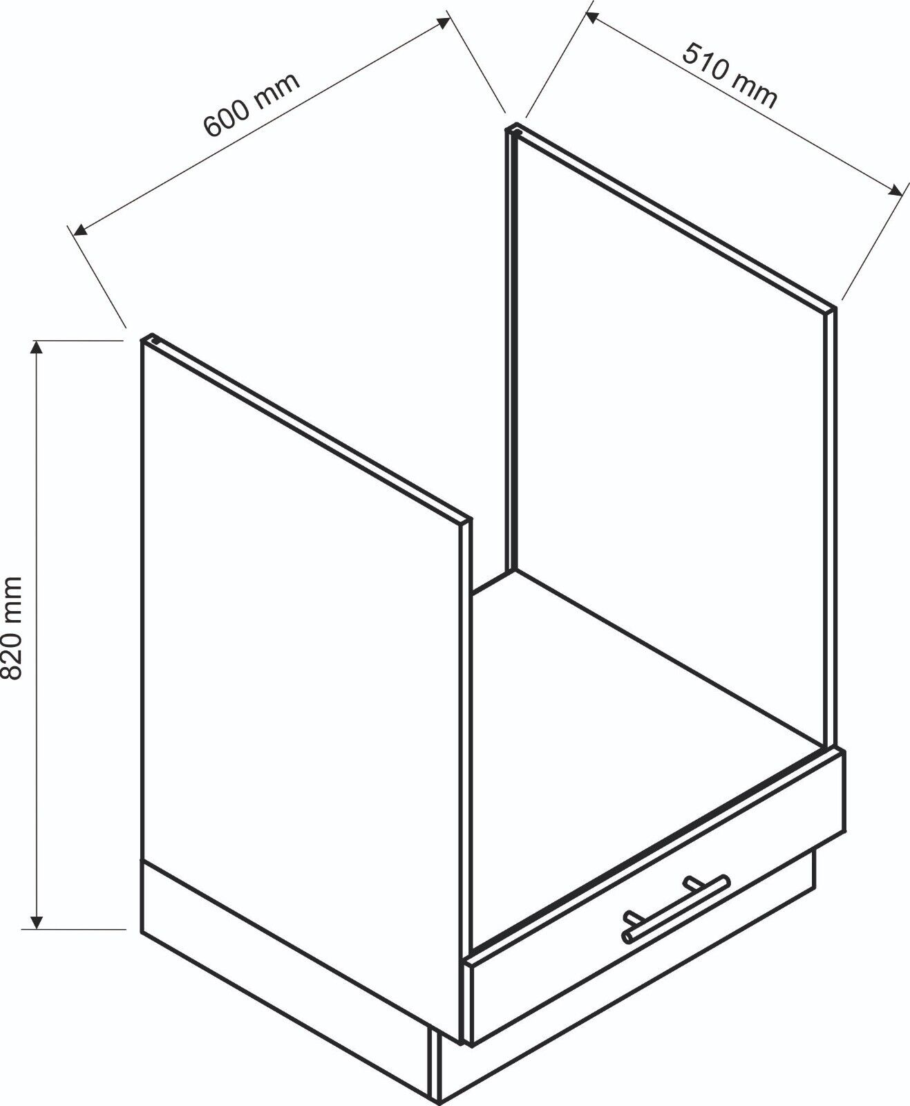 Einbauküche Küchen Set L-Förmig Anika Fraphit/ Eiche Artisan 200 x 260cm #L23599